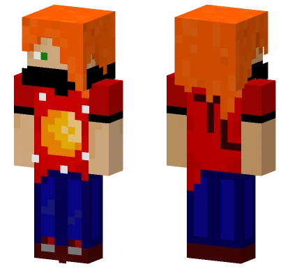 Red And Blue Outfit Minecraft skin