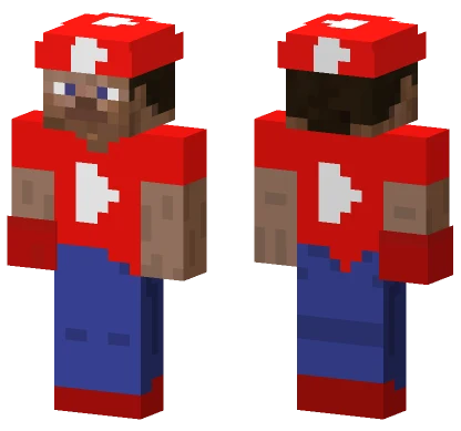 Red And Blue Outfit Minecraft skin