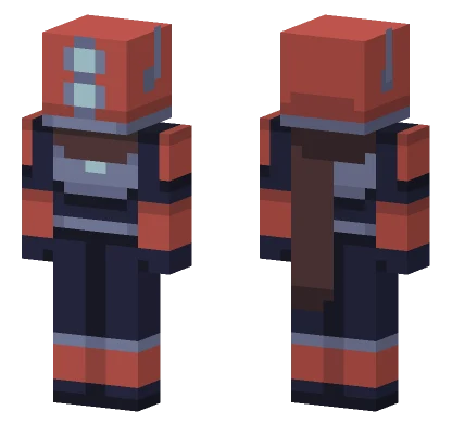 Red And Blue Robot Minecraft skin
