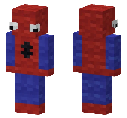 Red And Blue Spooder Suit Minecraft skin