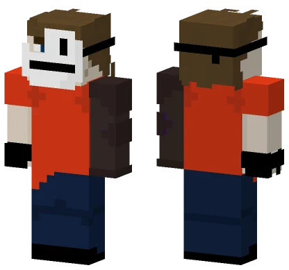 Red and Blue Suit Minecraft skin