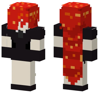 Red and Gold Samurai Minecraft skin