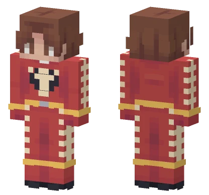 Red and Gold Uniform Minecraft skin