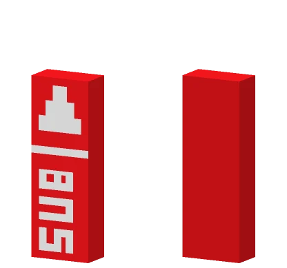 Red and White Geometric Suit Minecraft skin