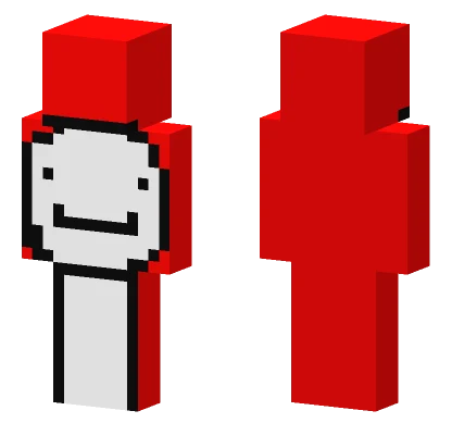 Red and White Jester Minecraft skin