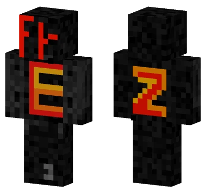 Red And Yellow EZ Minecraft skin
