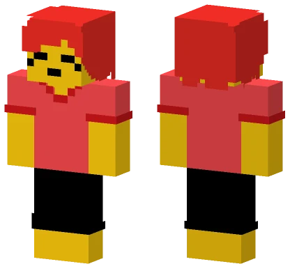 Red and Yellow Jester Minecraft skin
