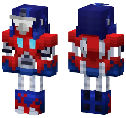 Red Angry Birds Transformers Minecraft skin