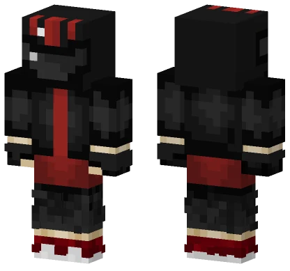 Red Anime Boy Minecraft skin