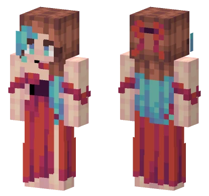 Red Ball Dress Jess Minecraft skin