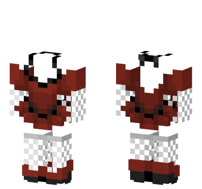 Red Ballerina Dress Minecraft skin