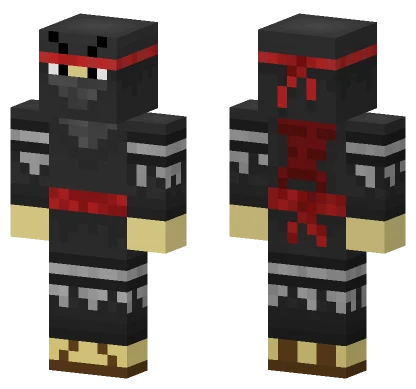 Red Banded Ninja Minecraft skin