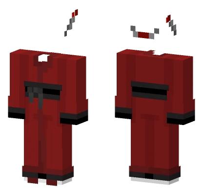 Red Black Kimono Minecraft skin