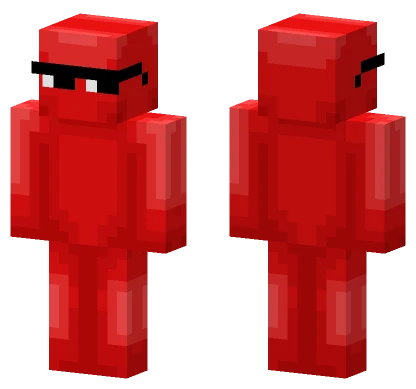 Red Block Character Minecraft skin
