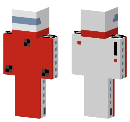 Red Airplane Suit Minecraft skin