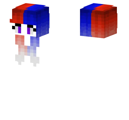 Red Blue Minecraft skin