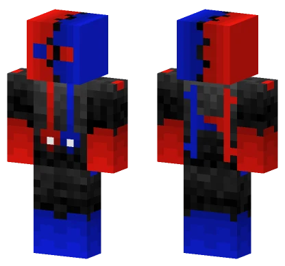 Red Blue Color Minecraft skin