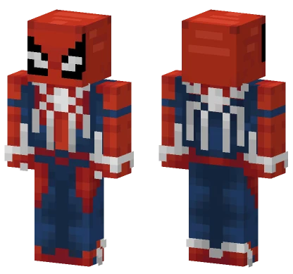 Red Blue Hero Suit Minecraft skin