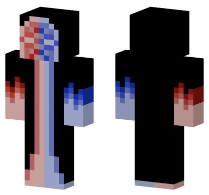 Red Blue Mage Void Minecraft skin