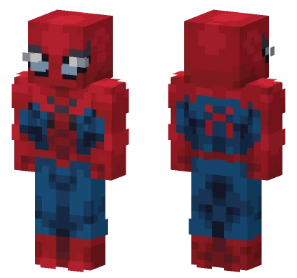 Red Blue Spider Suit Minecraft skin