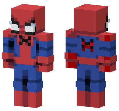 Red Blue Spider Suit Minecraft skin