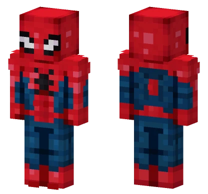 Red Blue Spider Suit Minecraft skin