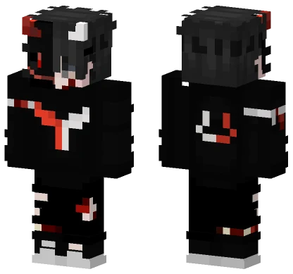 Red Boy With Mask Minecraft skin
