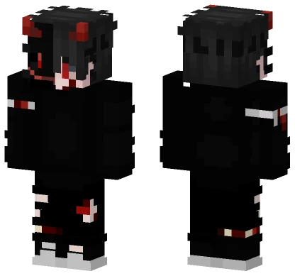 Red Boy With Mask Minecraft skin