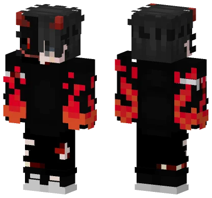 Red Boy With Mask Minecraft skin