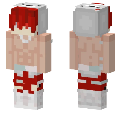 Red Bunny Outfit Minecraft skin