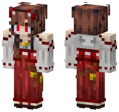 Red Ceremonial Robes Minecraft skin