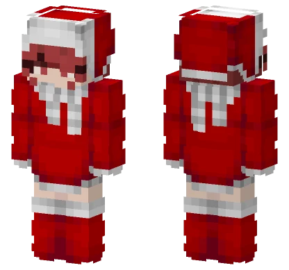 Red Christmas Outfit Minecraft skin