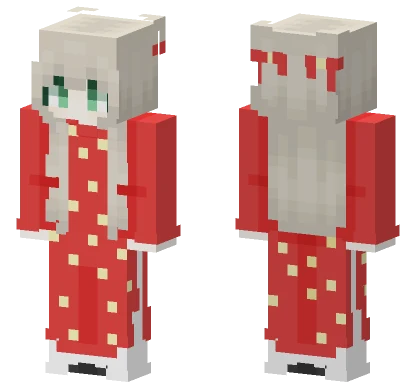 Red Christmas Outfit Minecraft skin