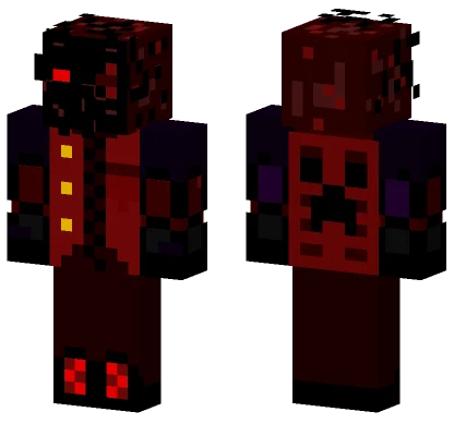 Red Creeper Minecraft skin