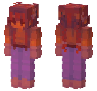 Red Crystal Castles Minecraft skin