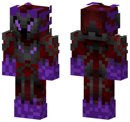 Red Demon Armor Minecraft skin