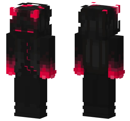 Red Demon Girl Minecraft skin