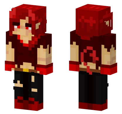 Red Demon Remake Minecraft skin