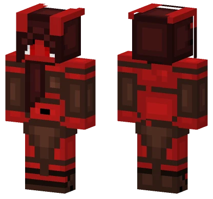 Red Devil Girl Minecraft skin