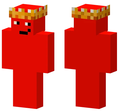 Red Dude Crown Minecraft skin