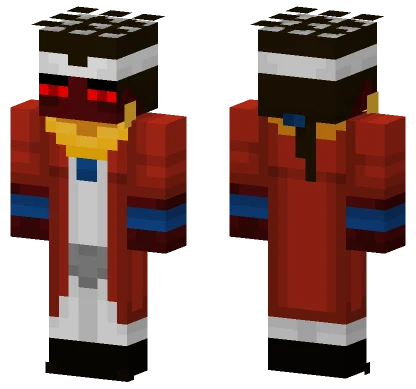 Red Enderman Avdol Minecraft skin