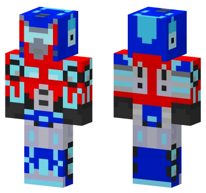 Red Energon Optimus Prime Minecraft skin