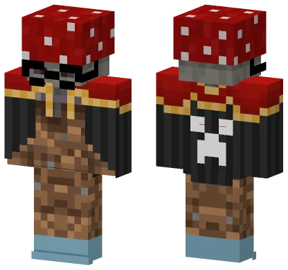 Red Eyed Ghost Minecraft skin