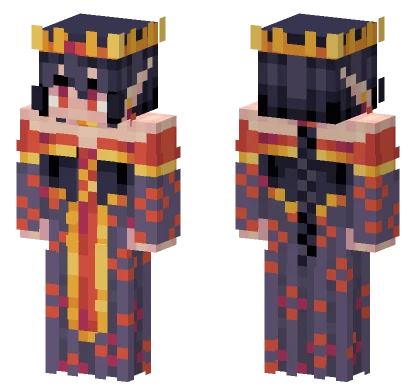 Red Eyed Queen Minecraft skin