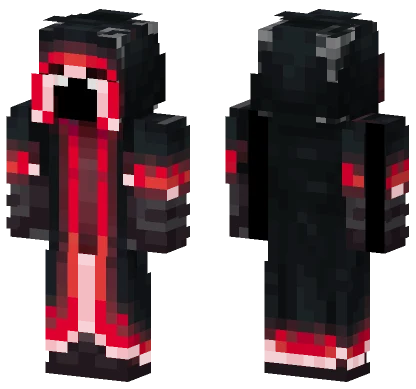 Red Eyed Shadow Creature Minecraft skin