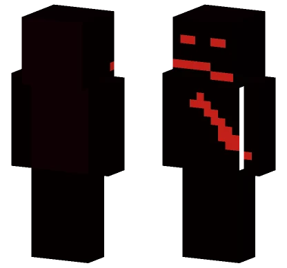 Red Eyed Skeleton Minecraft skin