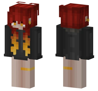 Red Fire Boy Minecraft skin