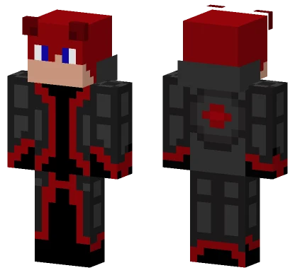 Red Fire Demon Minecraft skin
