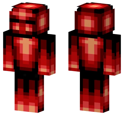 Red Fire Monster Minecraft skin