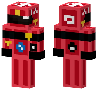 Red Firefighter Outfit Minecraft skin